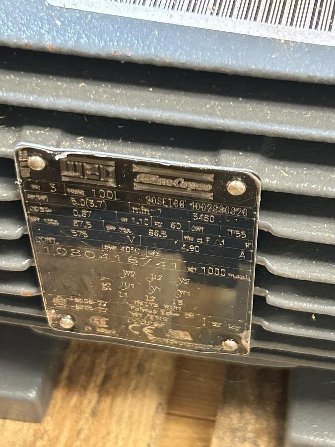 WEG,1080416741,MOTOR 5HP 575V 3480RPM 3PH 100L FRAME