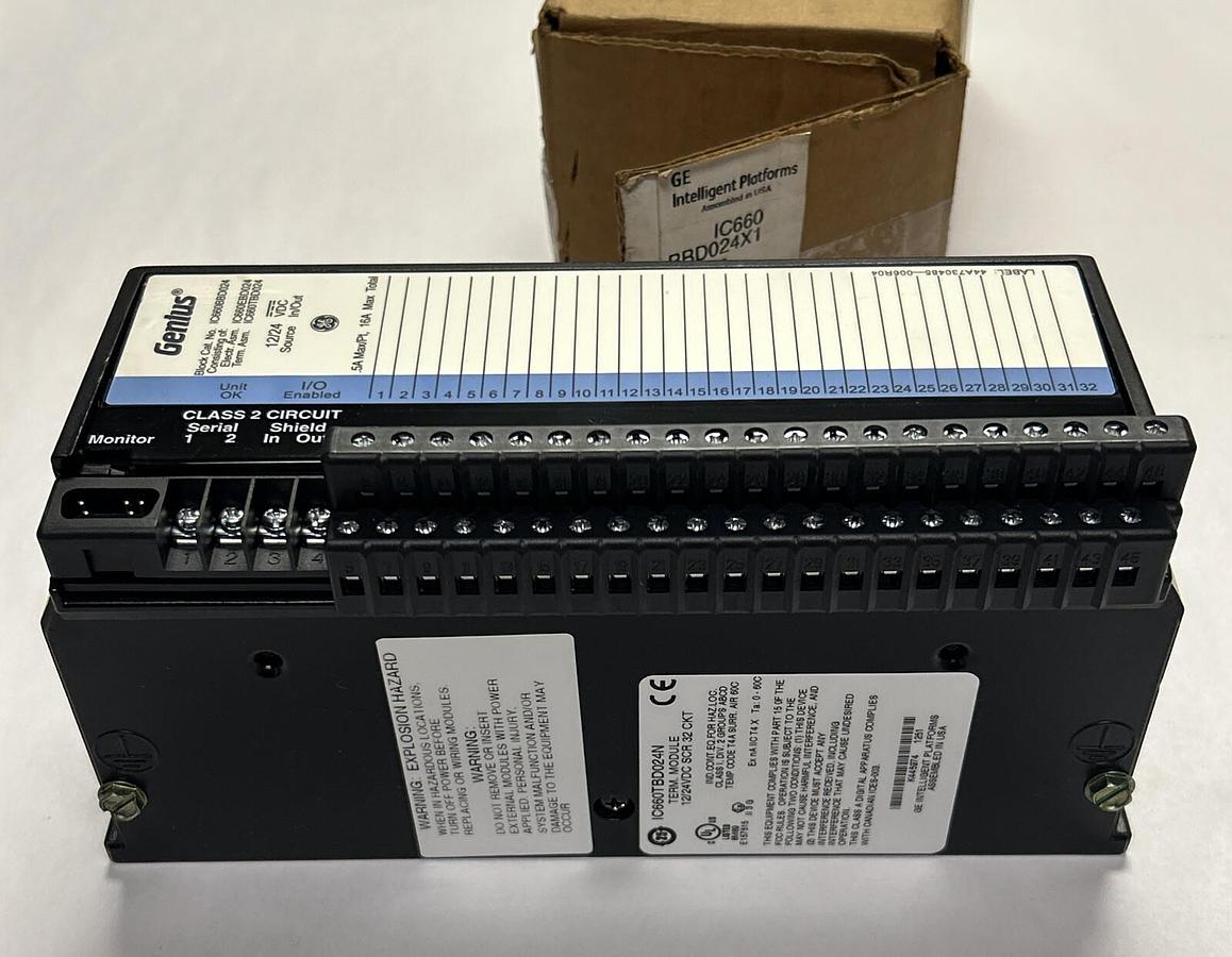 Used GE FANUC,IC660BBD024X1,GENIUS BLOCK SOURCE I/O BLOCK NEW