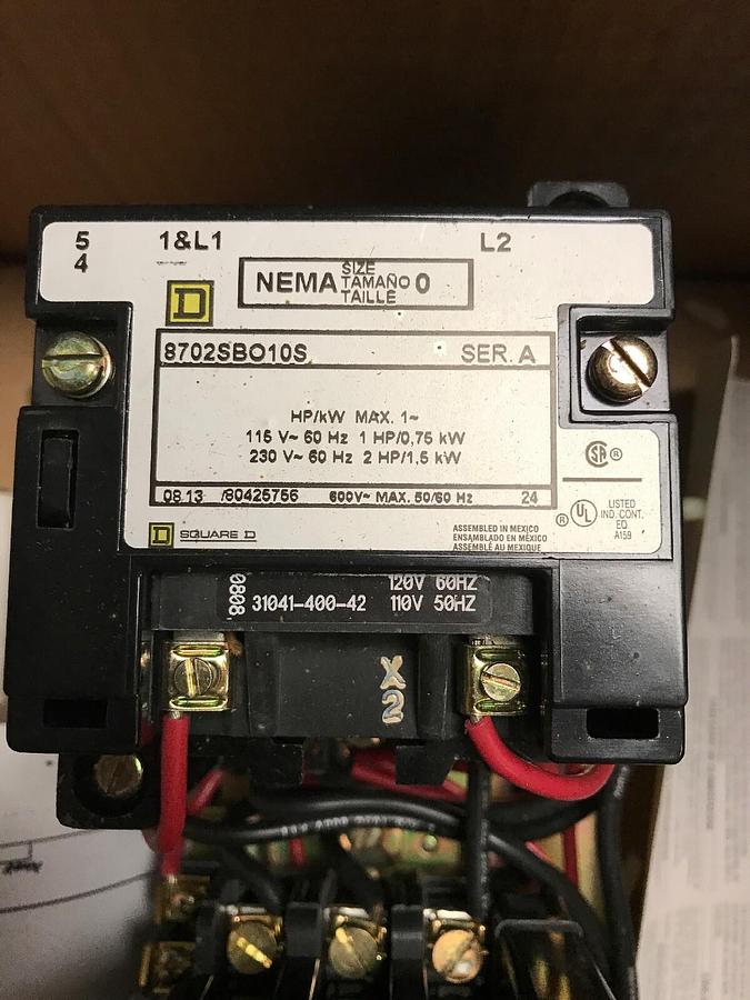 Square D,8702SB010V02S,Series A Size 0 Starter