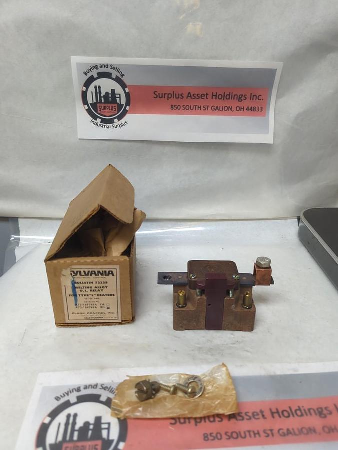 SYLVANIA,A73-6169749A RH,MELTING ALLOY OVERLOAD RELAY 25-100 AMP NOS