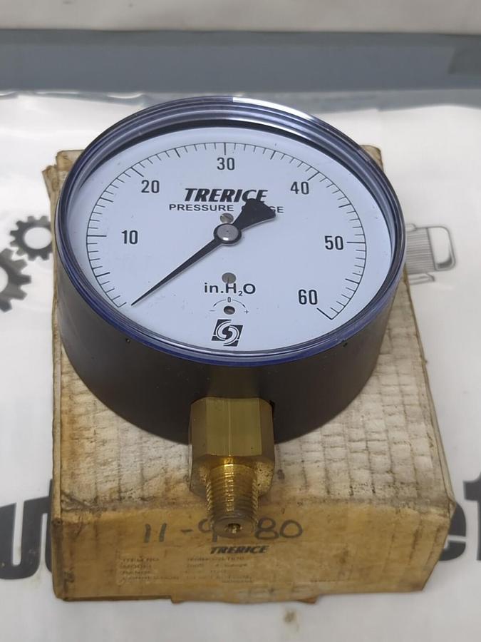 TRERICE,760B4002T670,4 INCH PRESSURE GAUGE 1/4 INCH NPT BOTTOM