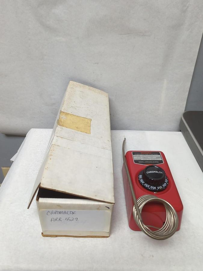 CHROMALOX,ARR-5529,TEMPERATURE CONTROL 250 VAC 24 AMP 150-550° F NOS