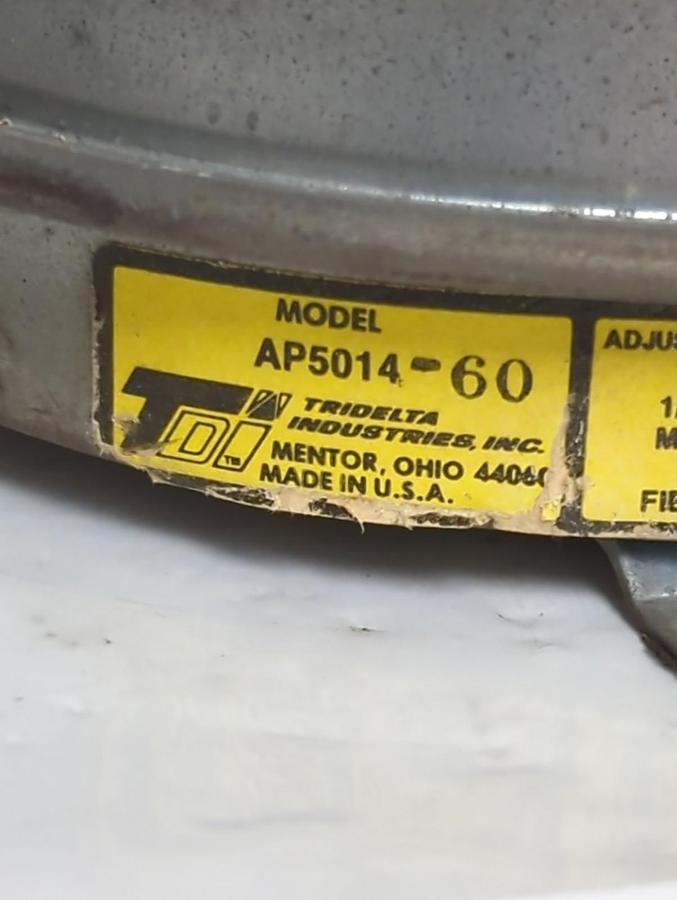 Used TDI,AP5014-60,ADJUSTABLE AIR PRESSURE SWITCH PRE-OWNED