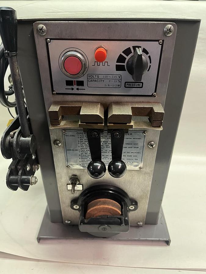 Used JET,JWG-12,ELECTRIC BAND SAW BLADE WELDER GRINDER 110-115V