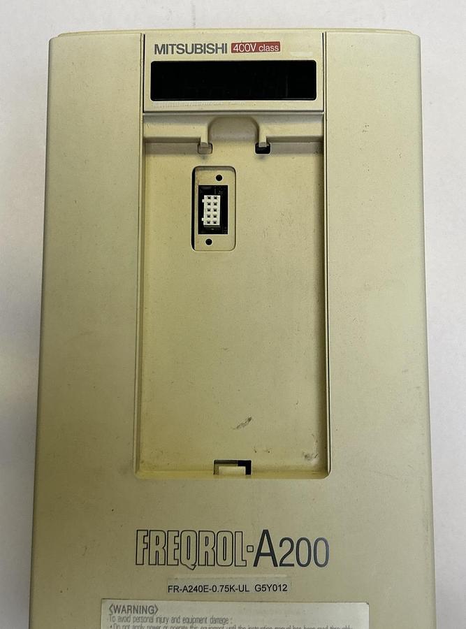 Used MITSUBISHI,FR-A240E-3.7K-UL,AC DRIVE 5 HP 3.7 KW