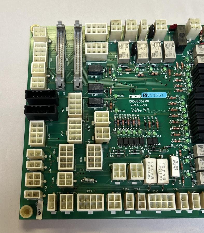 Used MAZAK,D65UB004310,RELAY CIRCUIT BOARD