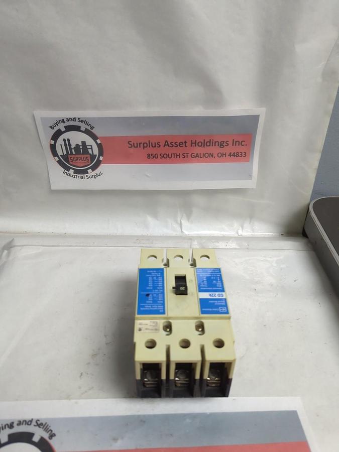 Used CUTLER-HAMMER,GD 22K,CIRCUIT BREAKER 20 AMP 3-POLE PRE-OWNED