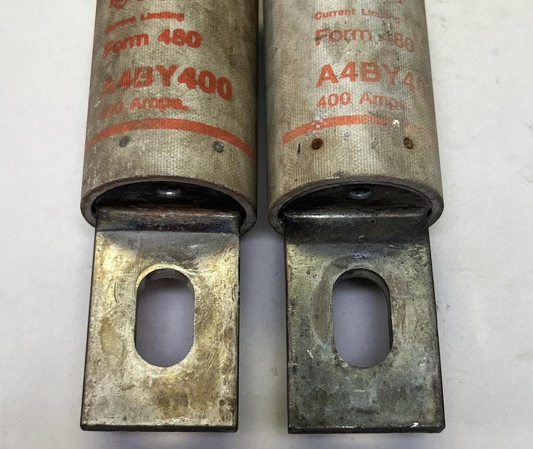 Used GOULD SHAWMUT,A4BY400,FUSE 400A 600V LOT OF 2