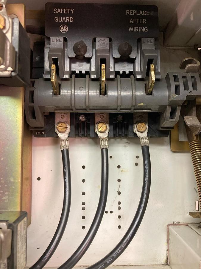 Used Allen-Bradley,2192F,12 Inch Fused Disconnect MCC Bucket 60A 600V 60Hz