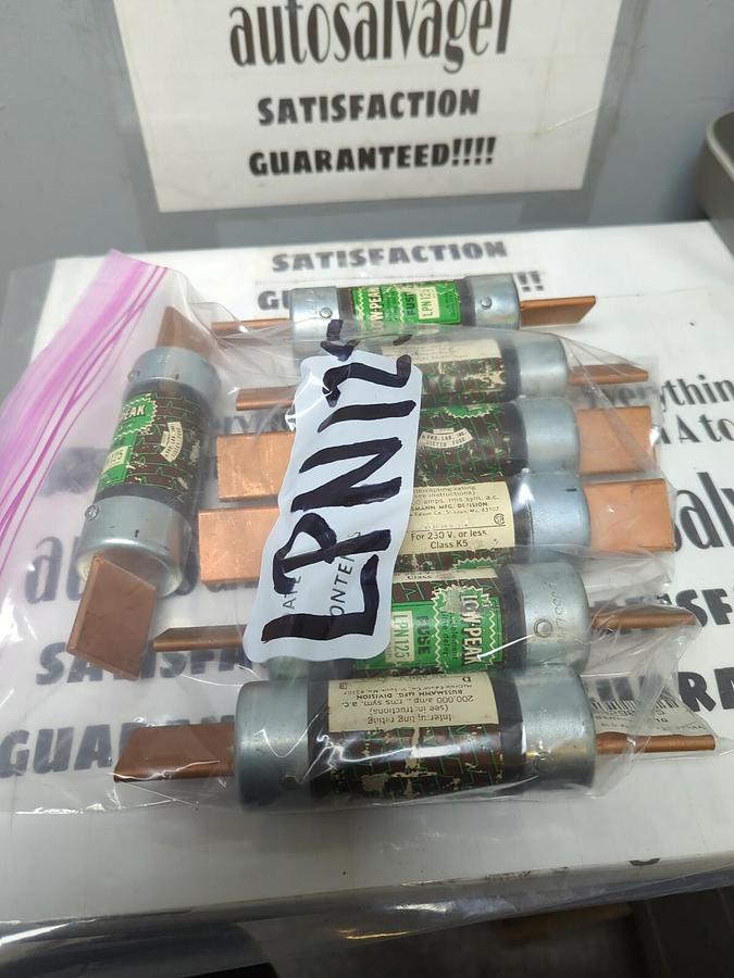 COOPER BUSSMANN,LPN125,CLASS K5 FUSE LOT OF 7 NOS