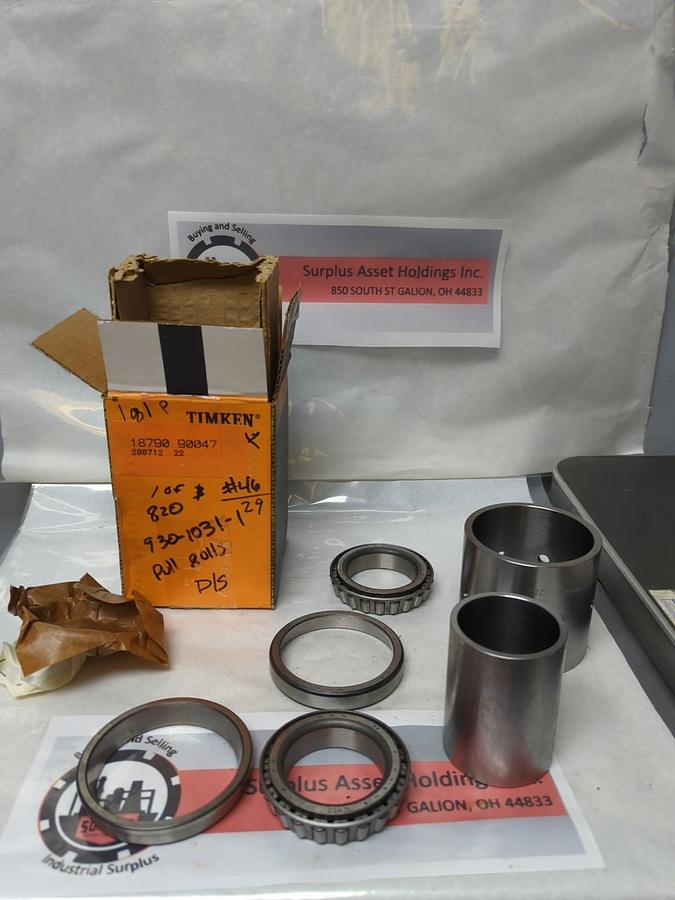 TIMKEN,18790-90047,COMPLETE ROLLER BEARING CONE NOS