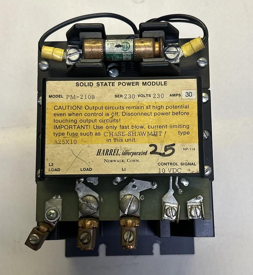 Used HARREL,PM-210B,SOLID STATE POWER MODULE 30A 230V