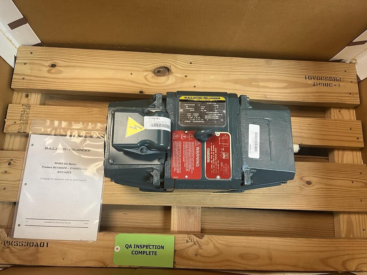 Used BALDOR,D1803R,DP DC MOTOR 3HP 1750RPM 180VDC FR DC0189ATY