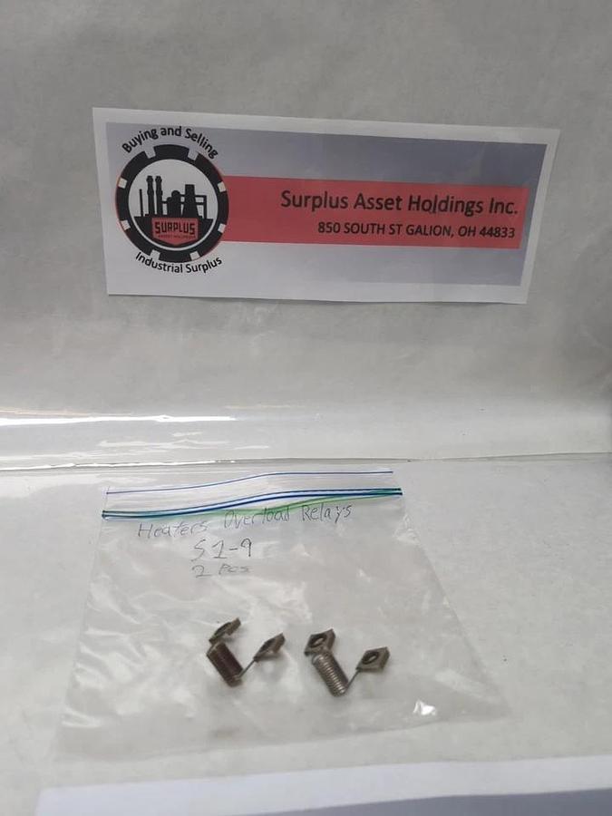Used JOSLYN CLARK,S1-9,OVERLOAD THERMAL HEATER ELEMENT LOT OF 2 PRE-OWNED