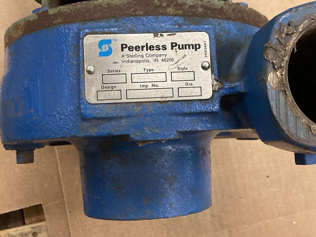 Used Peerless Pump,Type 620A,Pump w/U.S. Electrical Motors C538A 3-Phase Motor