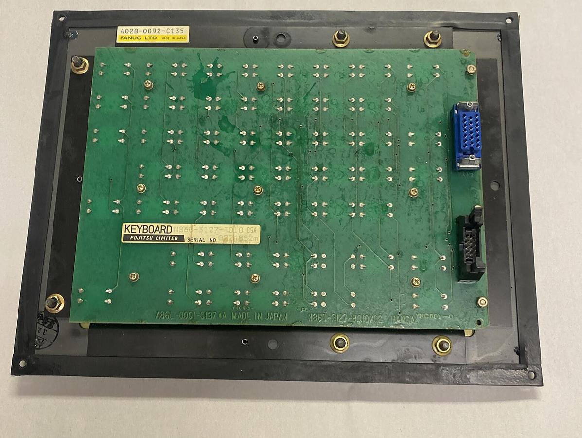 Used FANUC,A02B-0092-C135,OPERATOR KEYBOARD