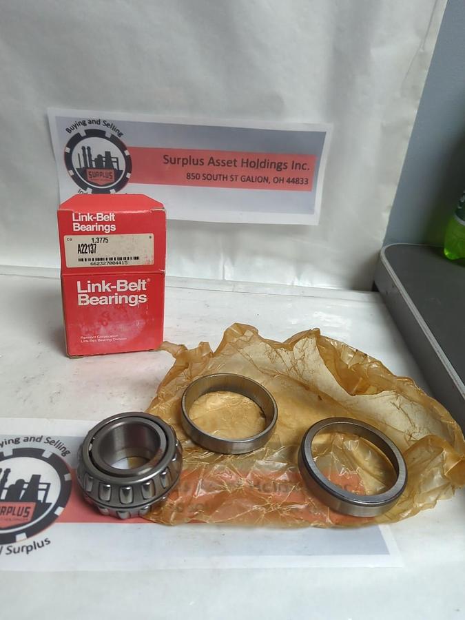 LINK-BELT,A22137,SPHERICAL ROLLER BEARING 1.3775 NOS