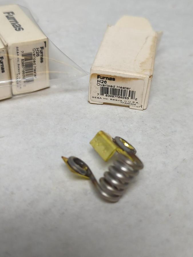 FURNAS,H26,THERMAL OVERLOAD HEATER ELEMENT LOT OF 8 NOS