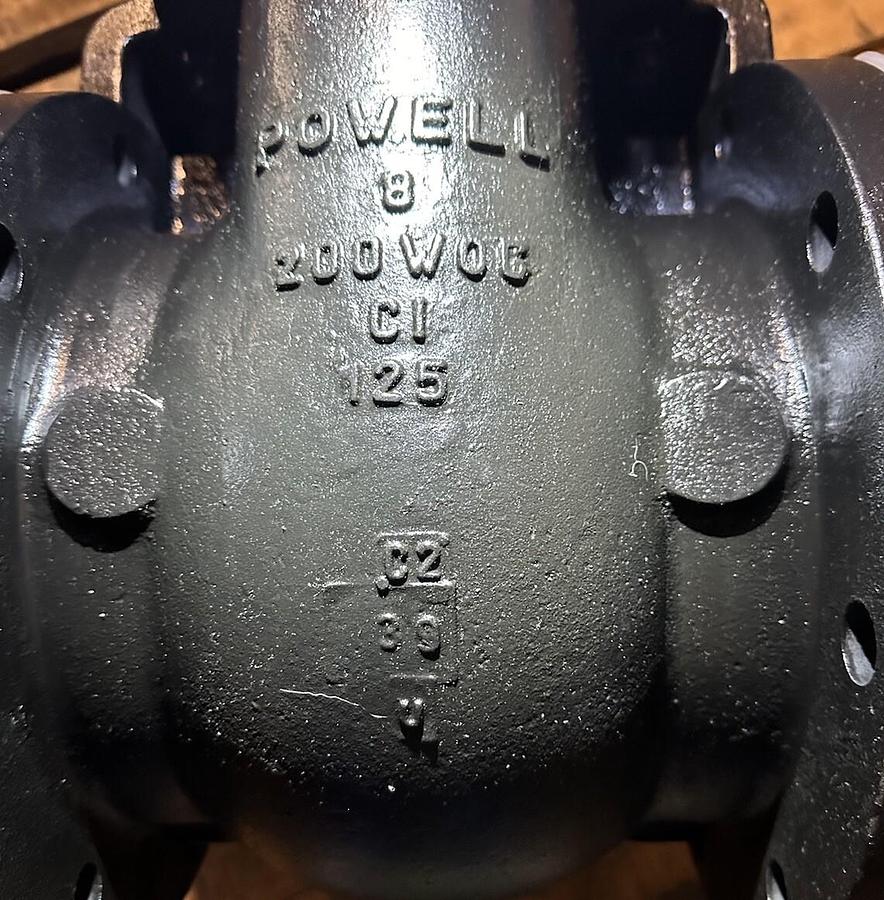 Powell,MSS SP-70,Class 125 8" Gate Valve