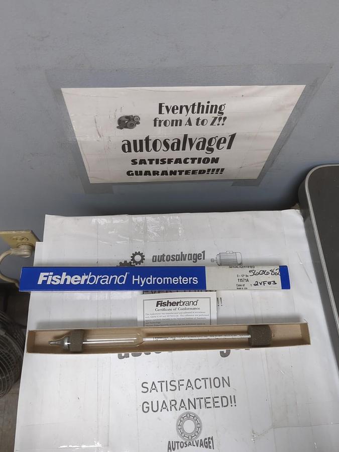 FISHERBRAND,11571A,HYDROMETER NEW