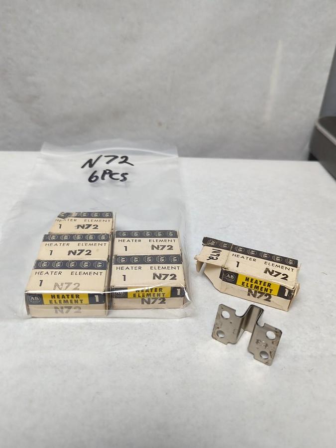 ALLEN BRADLEY,N72,THERMAL OVERLOAD HEATER ELEMENT LOT OF 6 NOS