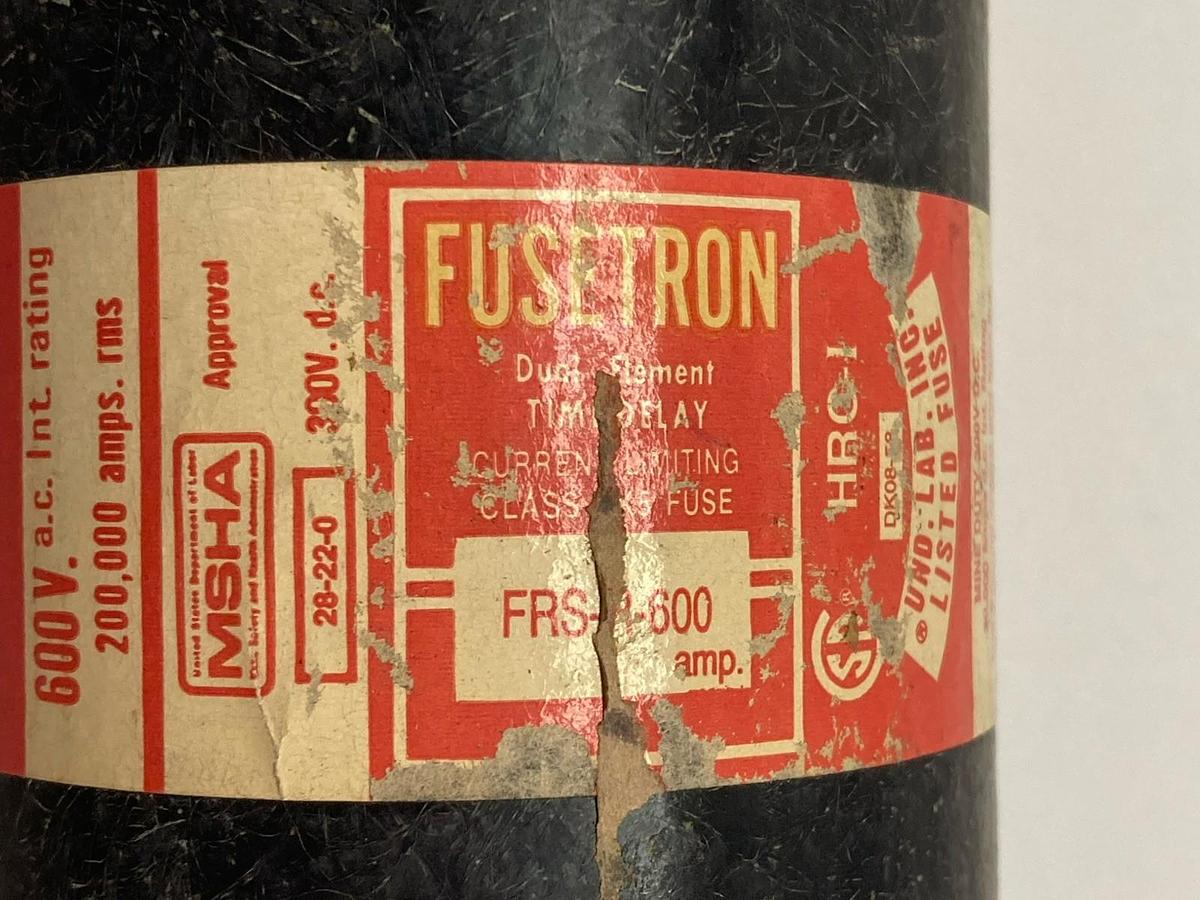 Used Fusetron,FRS-R-600,Time Delay Fuse
