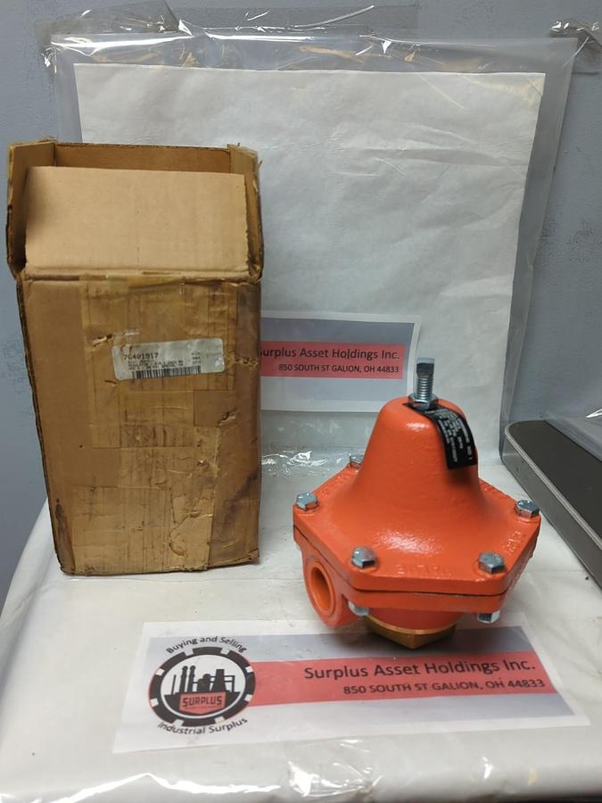 CASH VALVE,BFEWSSBBS01AD,PRESSURE REDUCING VALVE SIZE 1 SET 90 PSI NOS