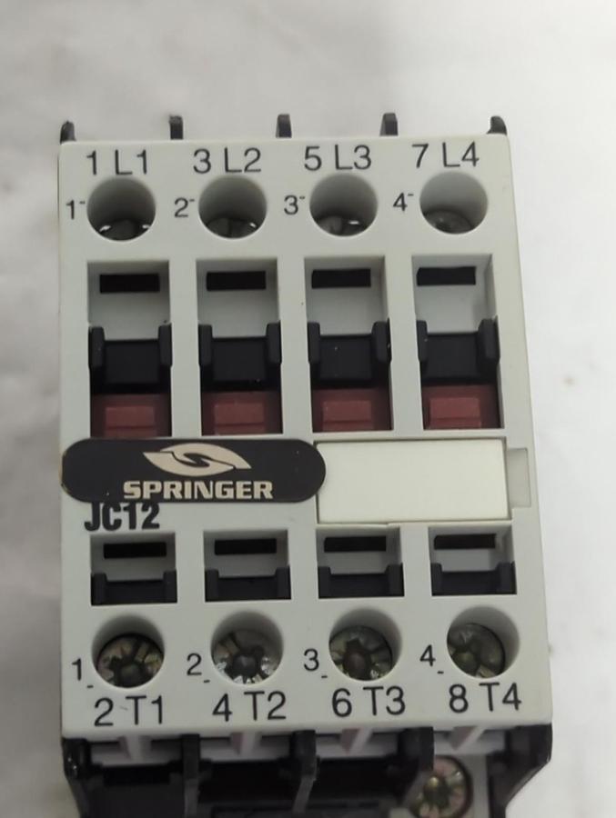 SPRINGER,JC12A4001TJ,CONTACTOR 600V 25A MAX NOS
