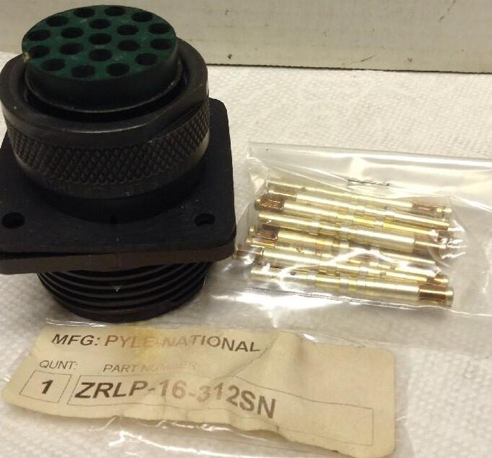 Amphenol Pyle National,ZRLP-16-312SN, Connector w/ Connector Pins