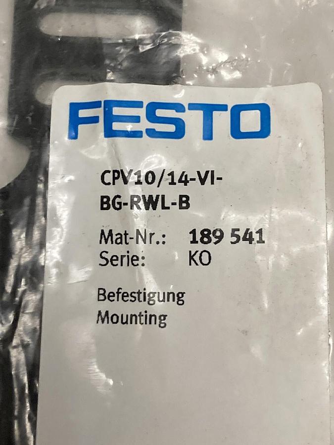 Used Festo,CPV10/14-VI-BG-RWL-B,Manifold Mounting Kit