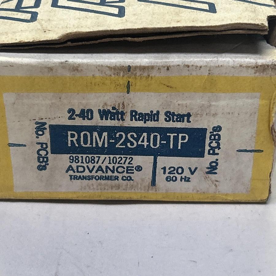 ADVANCE,RQM-2S40-TP,BALLAST 120V NOS