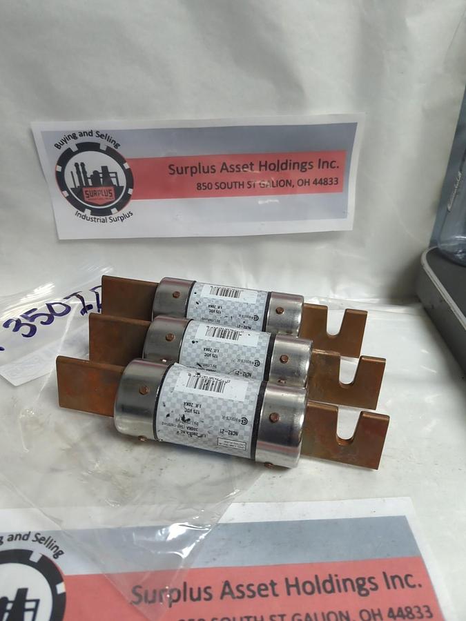 Used LITTELFUSE,FLNR350ID,INDICATOR 350 AMP FUSE LOT OF 3 PRE-OWNED