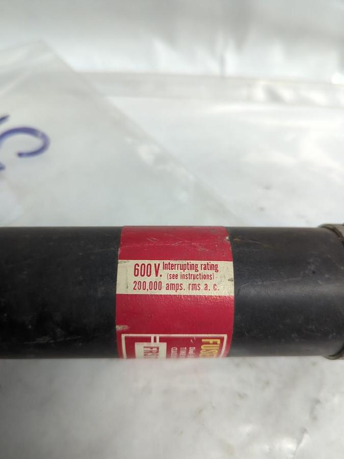 Used COOPER BUSSMANN,FRS-125,FUSETRON 125 AMP FUSE LOT OF 2 PRE-OWNED