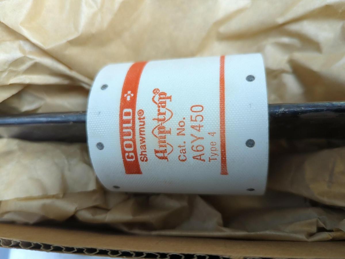 Used FERRAZ SHAWMUT,A6Y450-4,AMP-TRAP SPECIAL PURPOSE FUSE NEW