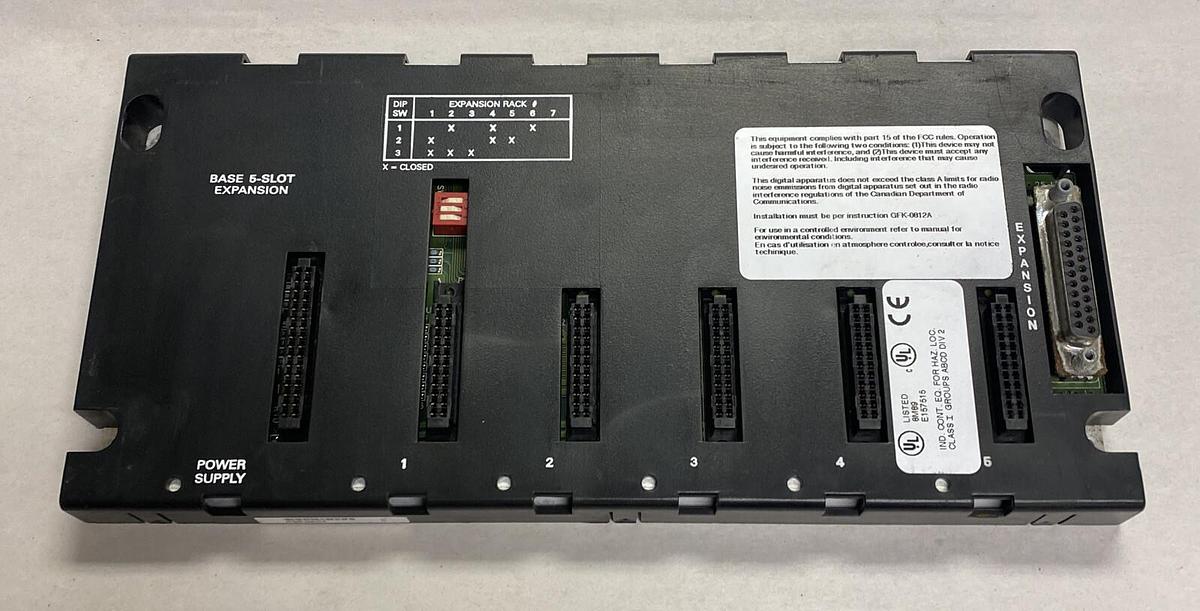 Used GE Fanuc,IC693CHS398F,Base 5-Slot Expansion