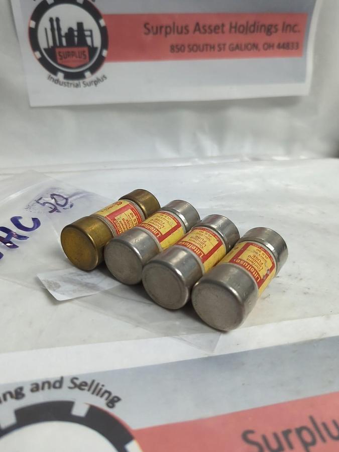 Used LITTELFUSE,JLS 50,CURRENT LIMITING 50 AMP FUSE LOT OF 4 PRE-OWNED