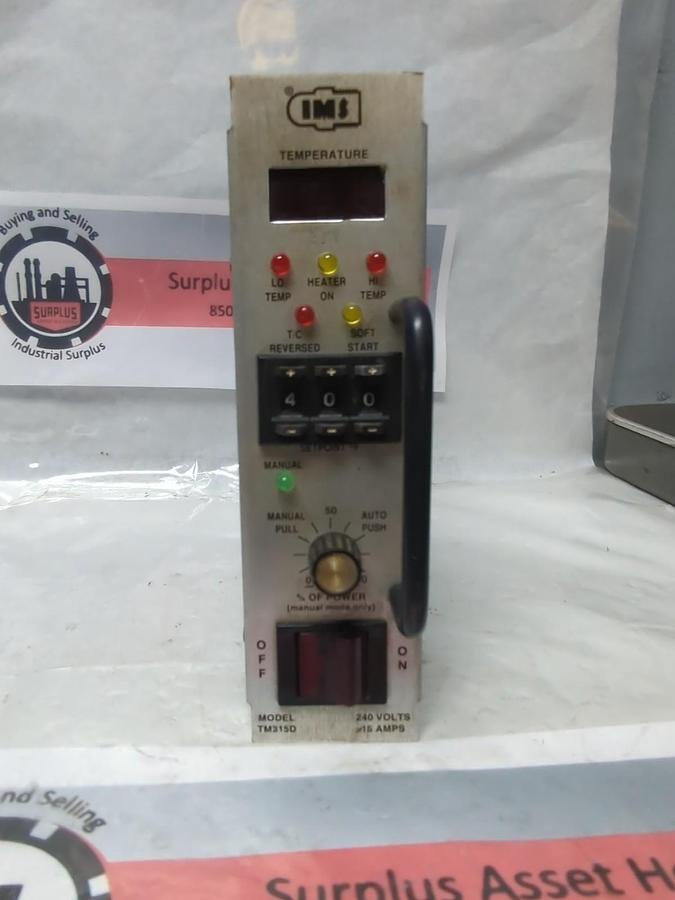 Used IMS,TM315D,TEMPERATURE CONTROL MODULE 240V 15AMP PRE-OWNED