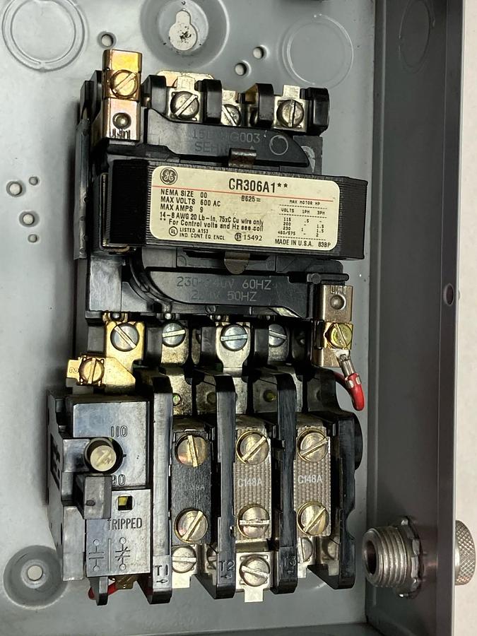 General Electric,CR306,Magnetic Starter NEMA Size 00