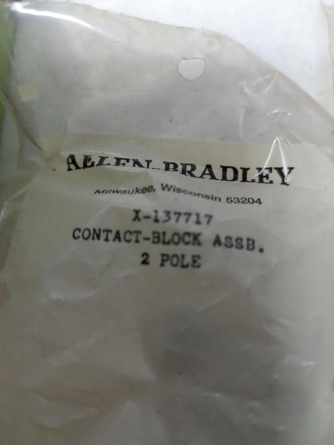 ALLEN BRADLEY,X-137717,CONTACT BLOCK LOT OF 2 NOS