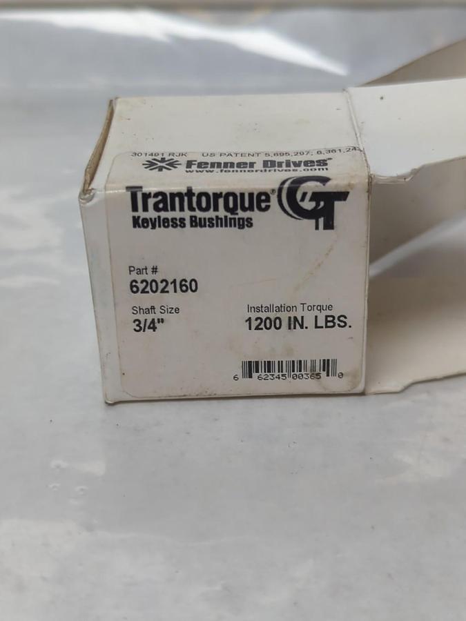 TRANTORQUE,6202160,KEYLESS BUSHING 3/4 INCH SHAFT NOS