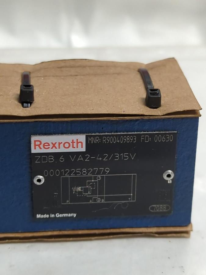 REXROTH,R900409893,RELIEF VALVE ZDB 6 VA2-42/315V NOS