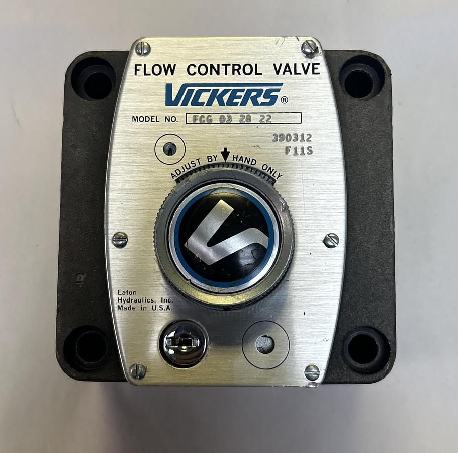 Used VICKERS,FCG032822,FLOW CONTROL VALVE