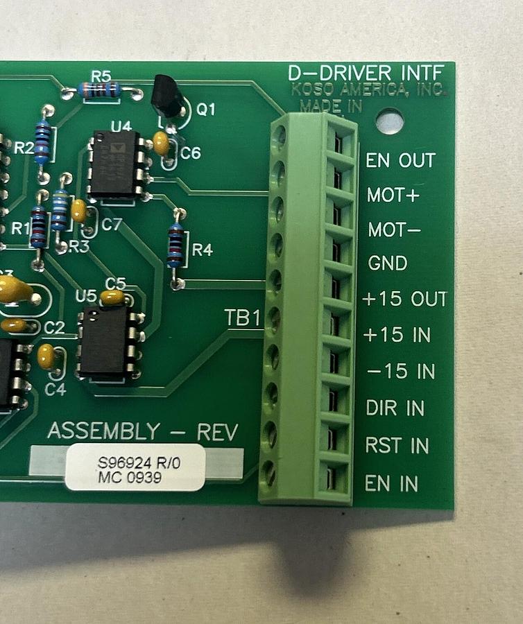 KOSO AMERICA INC,S96924,D-DRIVER INTF CIRCUIT BOARD NOS