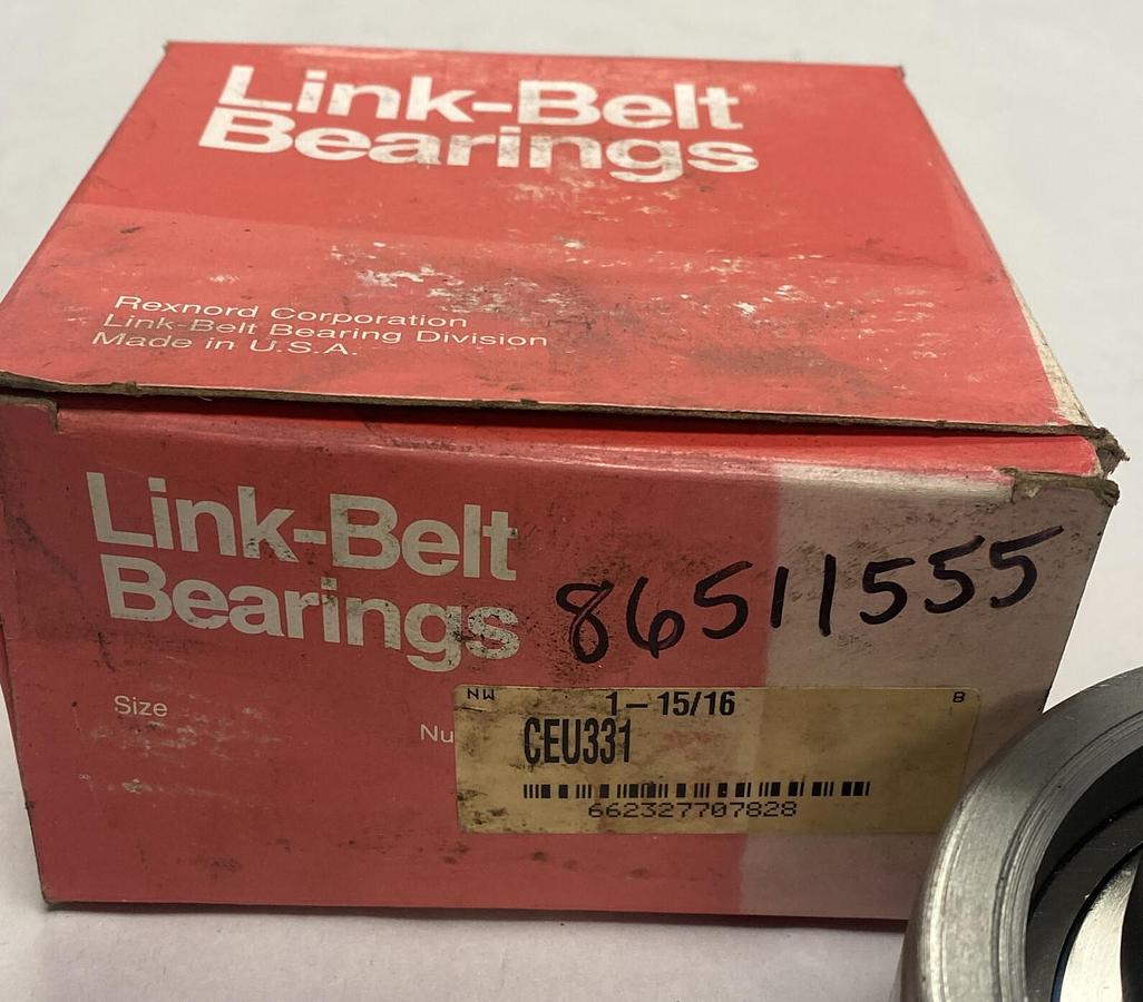 REXNORD LINK-BELT,CEU331,1 15/16 INCH CARTRIDGE BALL BEARING NOS