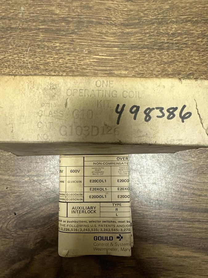 ITE,G103D126,2 or 3 Pole Coil 120V