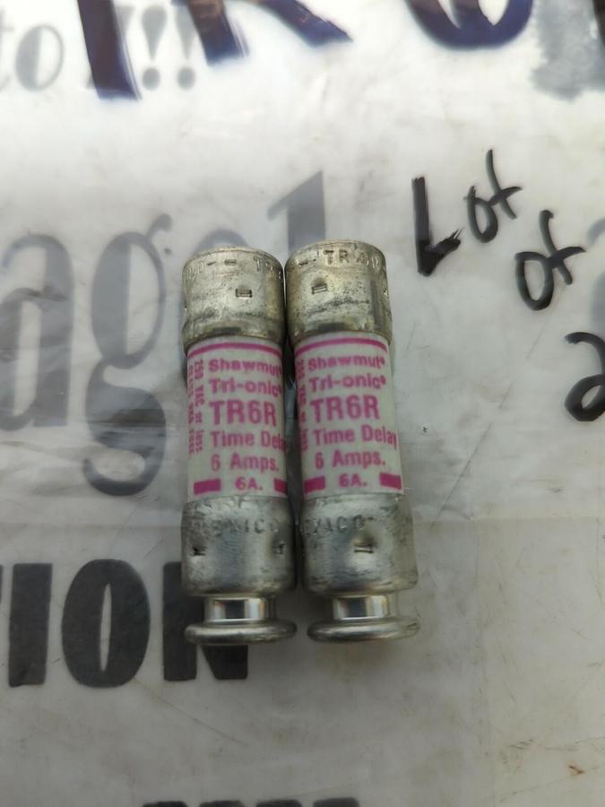 GOULD SHAWMUT,TR6R,TRI-ONIC FUSE LOT OF 2 NOS