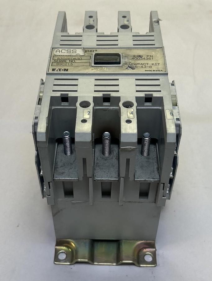 Used EATON CUTLER-HAMMER,6702ED630,CONTACTOR