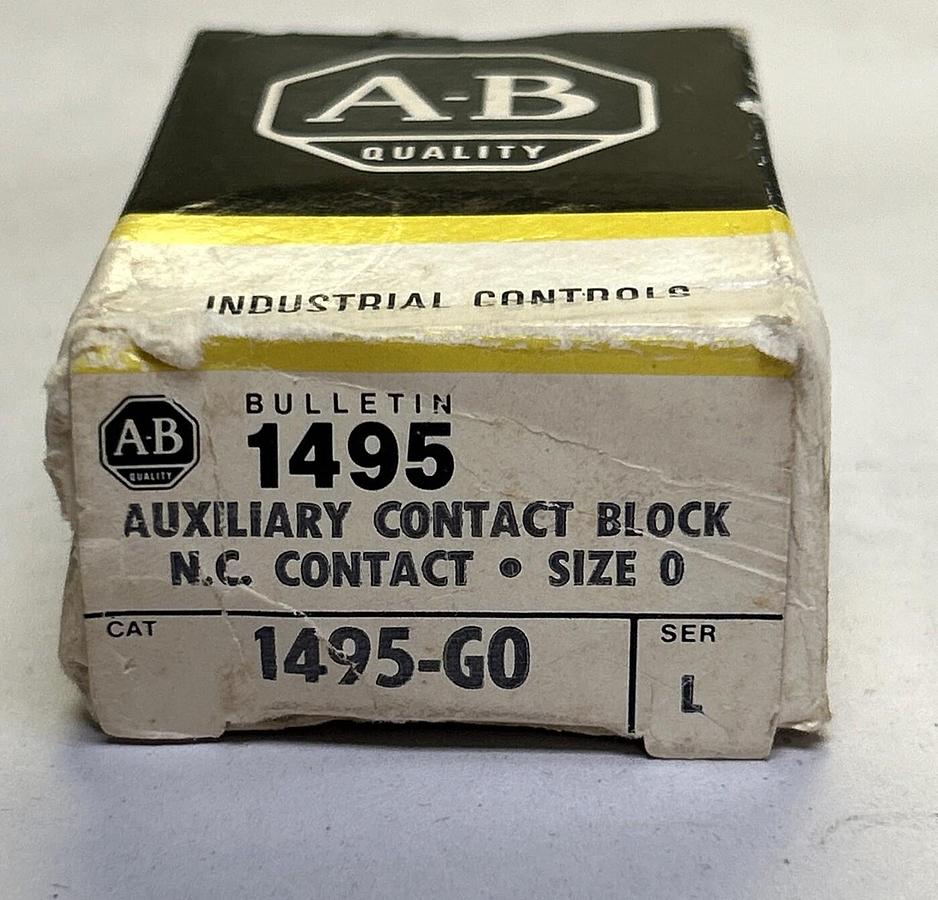 ALLEN BRADLEY,1495-G0,AUXILIARY CONTACT SIZE 0 NOS