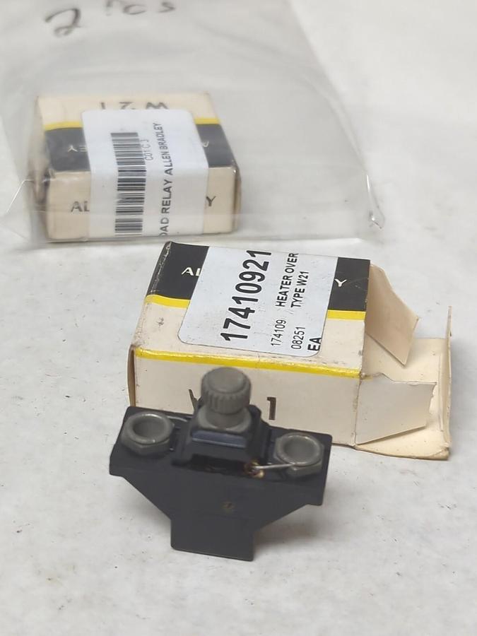 ALLEN BRADLEY,W21,THERMAL OVERLOAD HEATER ELEMENT LOT OF 2 NOS