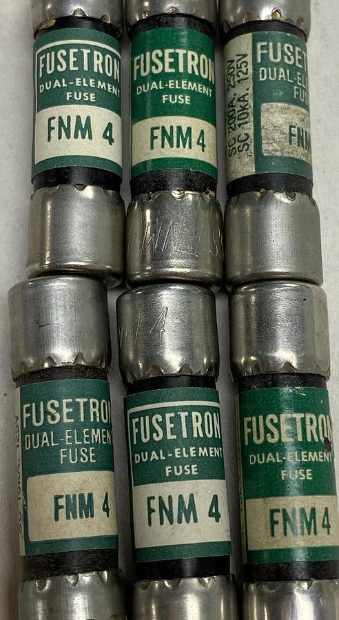 Cooper Bussmann,FNM-4,Fusetron Fuse Lot Of 6